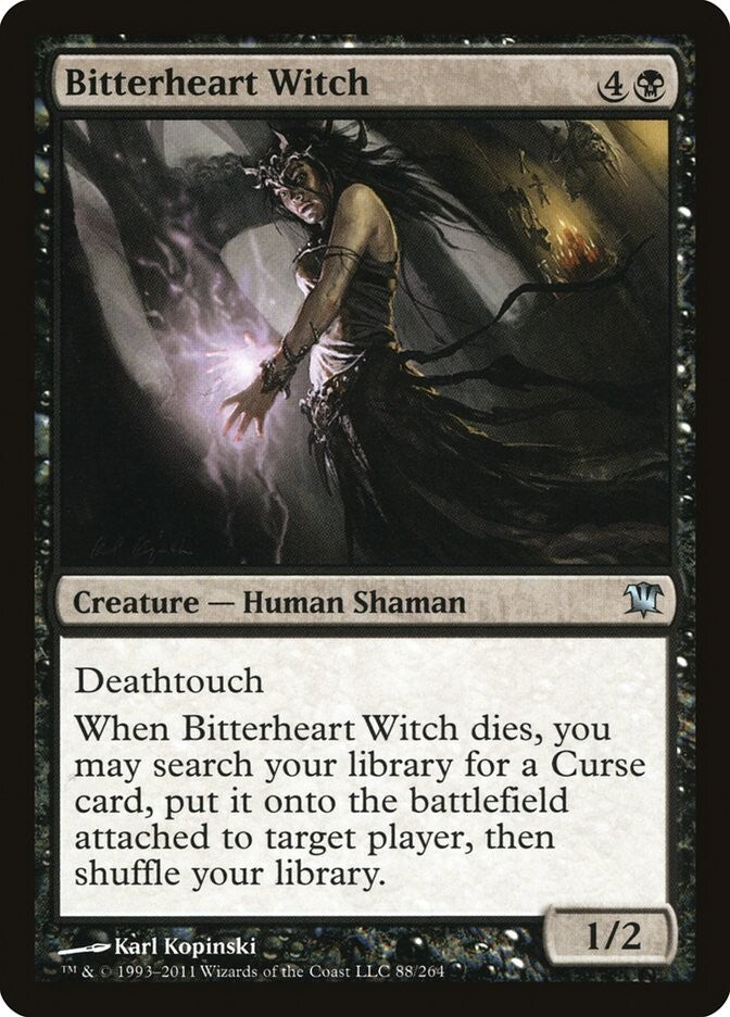 MTG - Bitterheart Witch - Innistrad - Regular - U - 88 - NM
