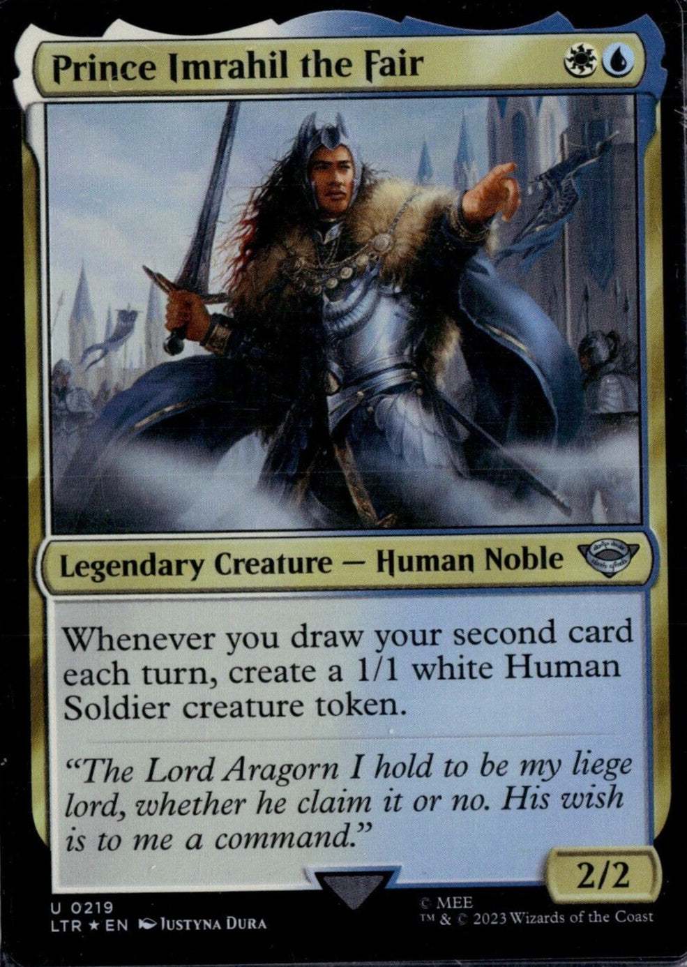 Prince Imrahil the Fair (Showcase Scrolls) Universes Beyond: the Lord of the...