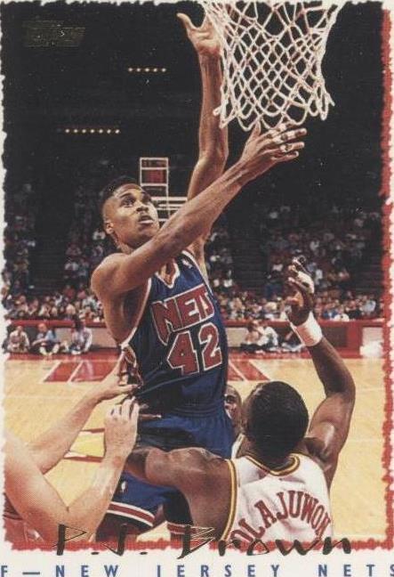 NBA - P.J. Brown - 1994-95 Topps - #316 - New Jersey Nets - EX