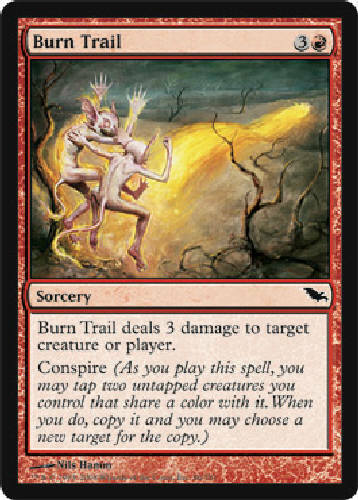 MTG - Burn Trail - Shadowmoor - Regular -  C - 86 - NM