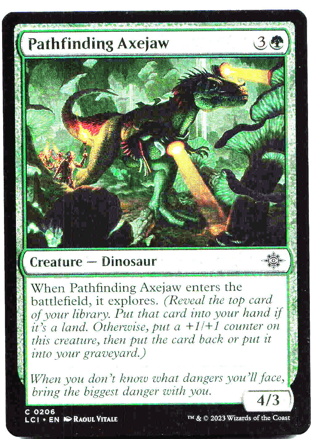 MTG - Pathfinding Axejaw - The Lost Caverns of Ixalan - Regular - C - 206 - NM