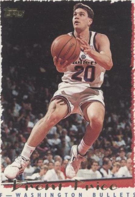 NBA - Brent Price - 1994-95 Topps - #387 - Washinton Bullets - NM