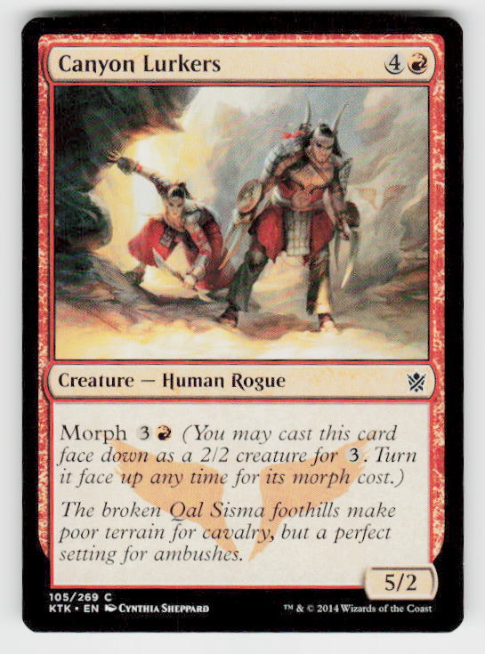 MTG - Canyon Lurkers - Khans of Tarkir - Regular - C - 105 - NM