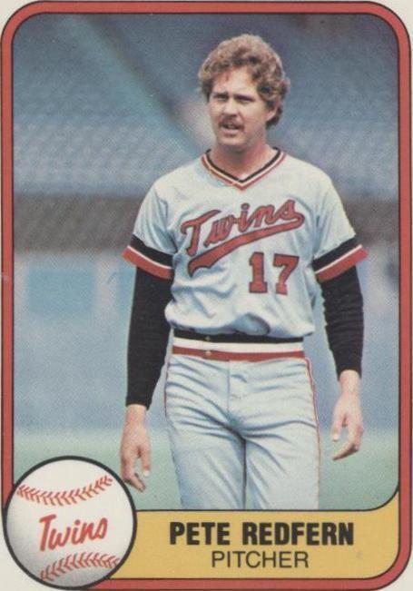 MLB - 1981 Fleer - Pete Redfern - #560 - MINNESOTA TWINS - NM