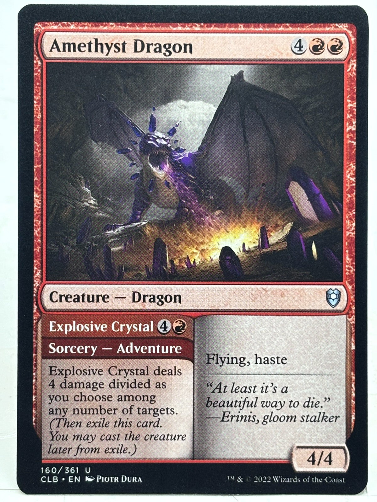 MTG - Amethyst Dragon - Commander Legends: Battle for Baldur's Gate - Regular - 