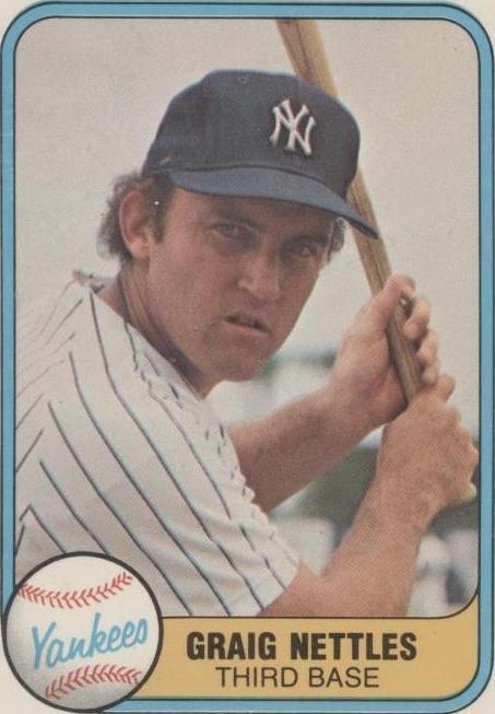 MLB - 1981 Fleer - Graig Nettles - 87 - New York Yankees - NM