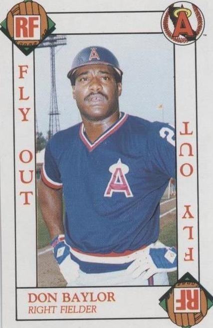 MLB - 1990 Mvp Baseball: the All-Star Card Game - Don Baylor - Caifornia A #ALDB