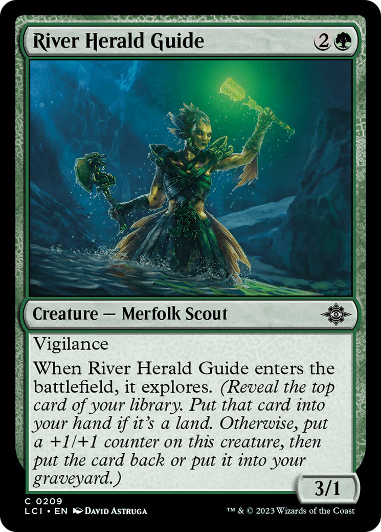 MTG - River Herald Guide - The Lost Caverns of Ixalan - Regular - C - 209 - NM