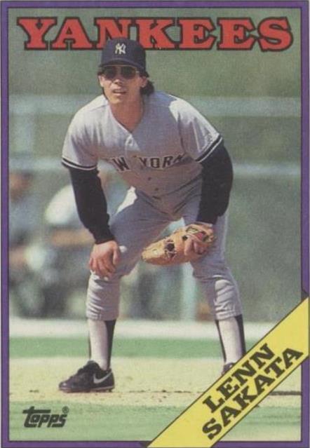 MLB - 1988 Topps - Lenn Sakata - #716 - New York Yankees - VG
