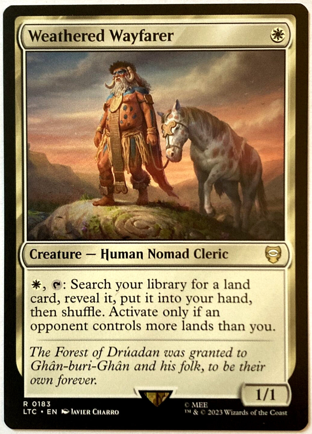 MTG - Weathered Wayfarer Commander: the Lord of the Rings: Tales of Middle-Earth