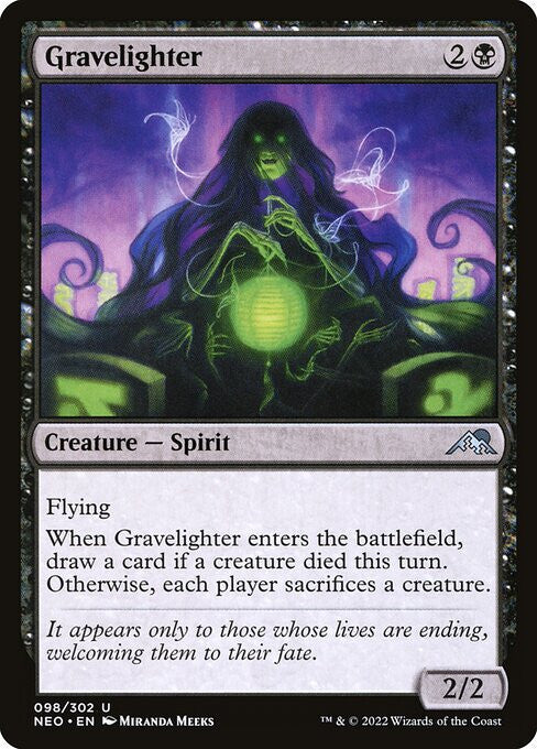 MTG - Gravelighter - Kamigawa: Neon Dynasty - Regular - U - 98 - NM