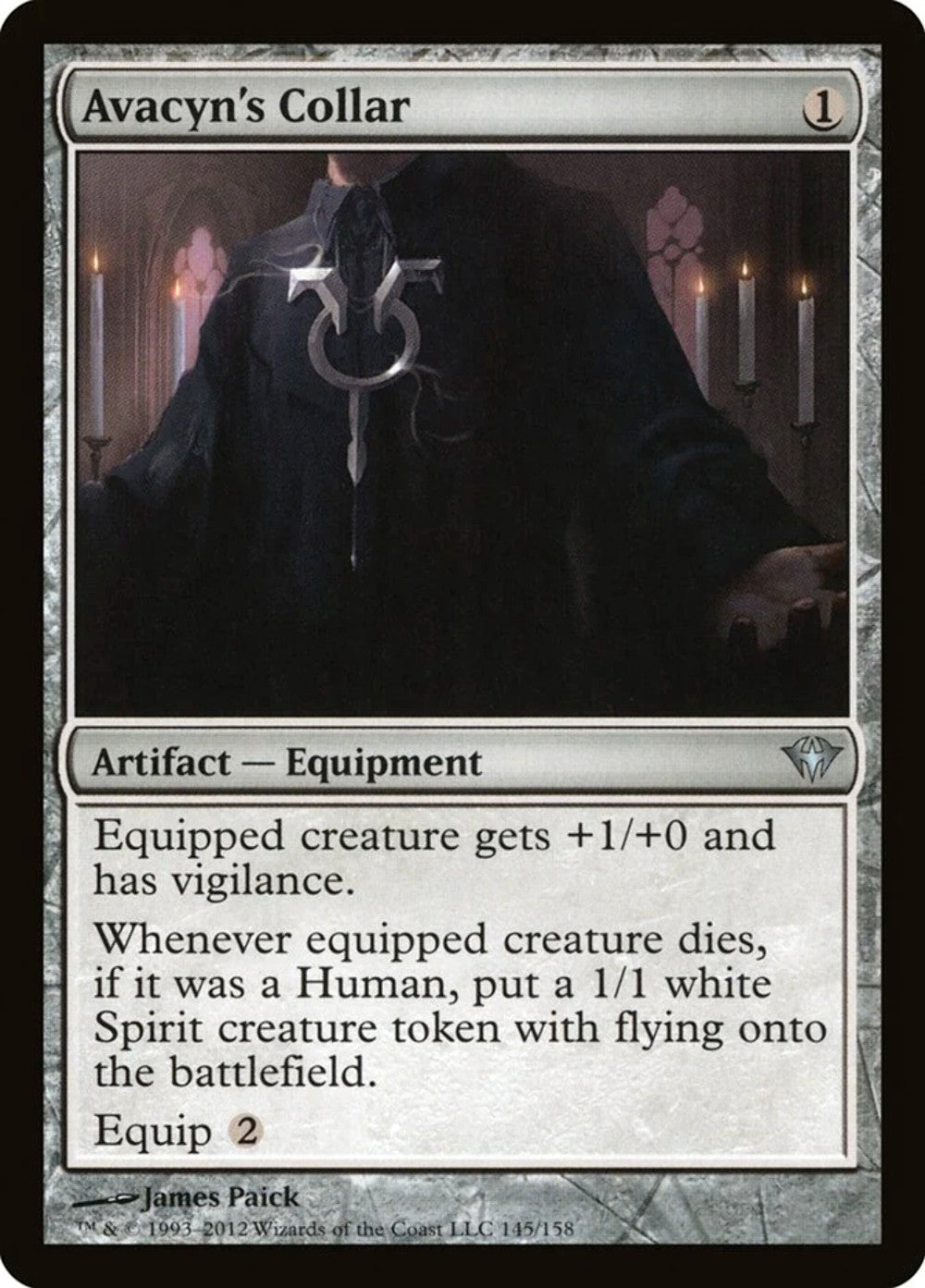 MTG - Avacyn's Collar - Dark Ascension - Regular - U - 145 - NM