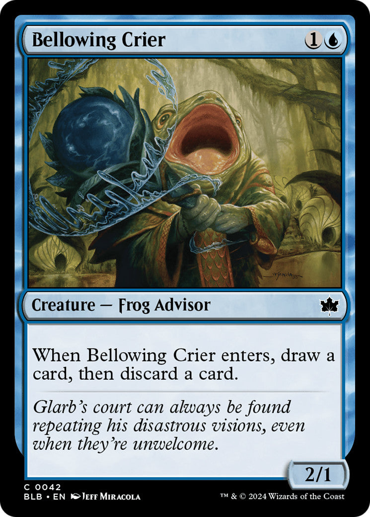 MTG - Bellowing Crier - Bloomburrow - Regular - C - 42 - NM