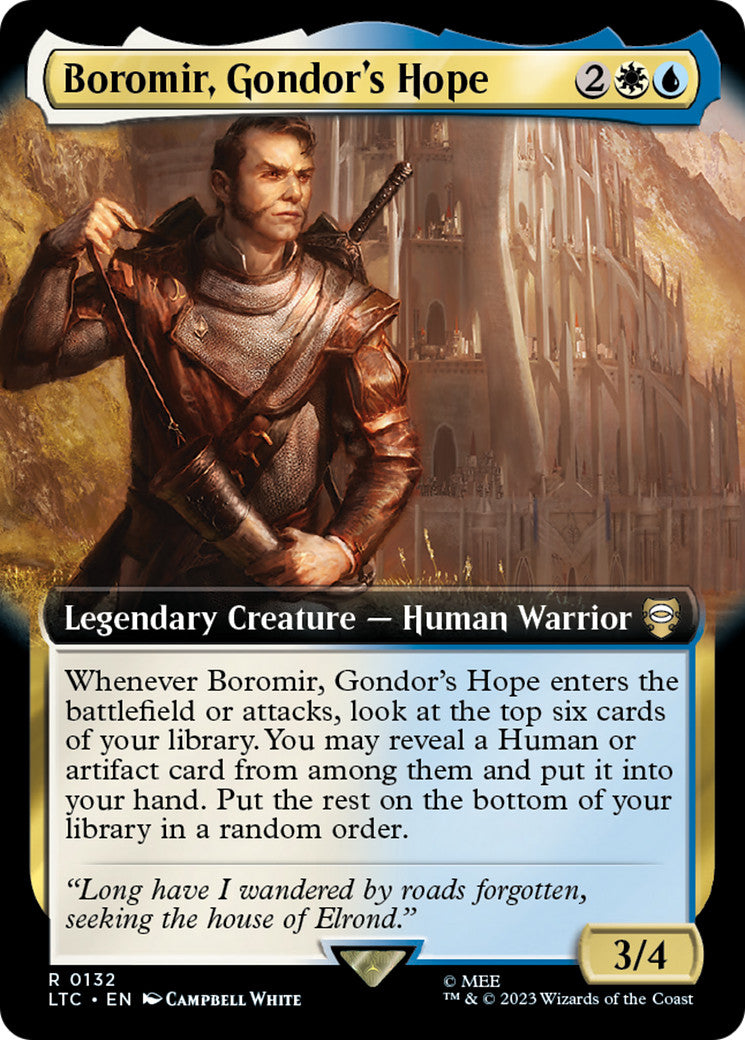 MTG - Boromir, Gondor's Hope Commander: the Lord of the Rings: Tales of Middle-E