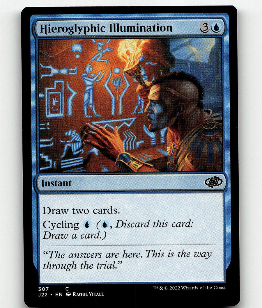 MTG - Hieroglyphic Illumination - Jumpstart 2022 - Regular - C - 307 - NM