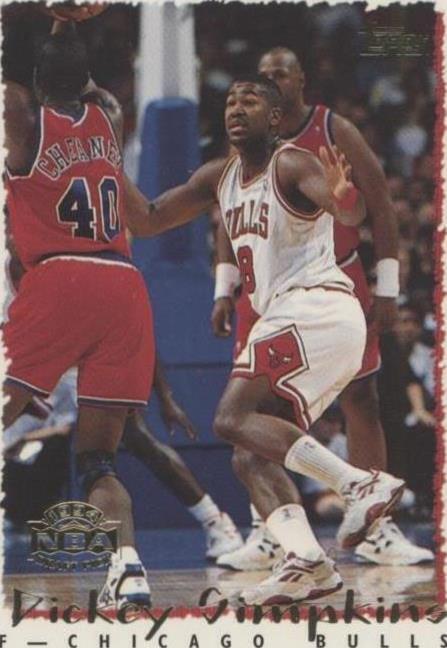 NBA - Dickey Simpkins - 1994-95 Topps -  #296 - RC - Chicago Bulls - NM