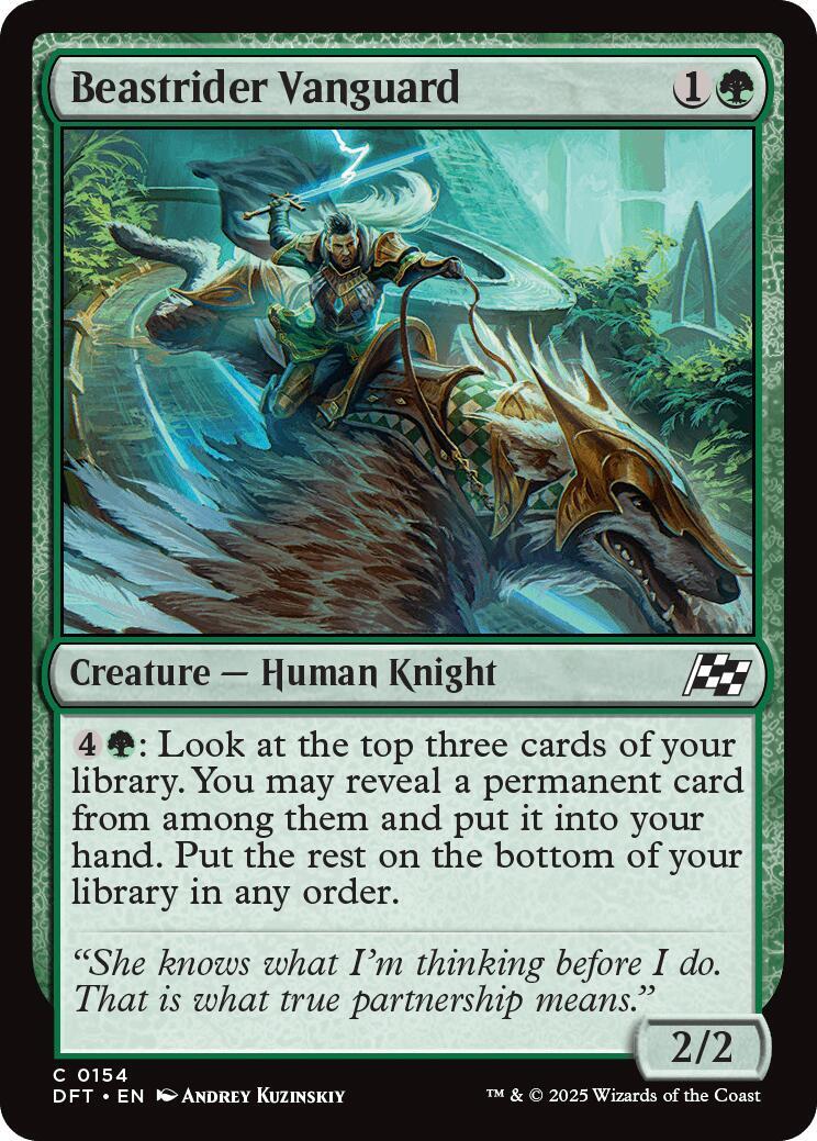 MTG - Beastrider Vanguard - Aetherdrift - Regular - C - 0154 - NM