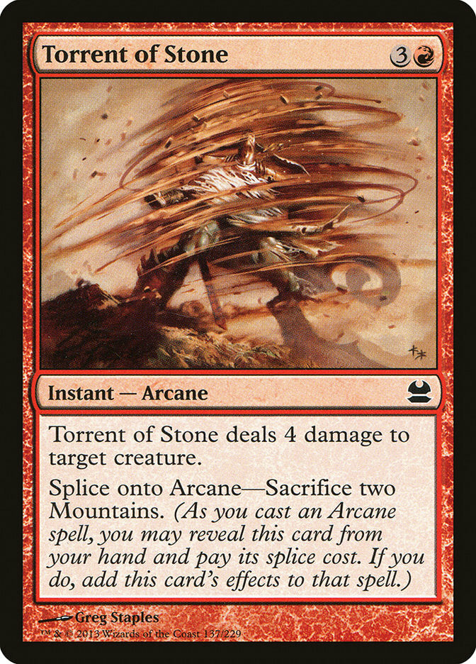 MTG - Torrent of Stone - Modern Masters - Regular - C - 137 - NM