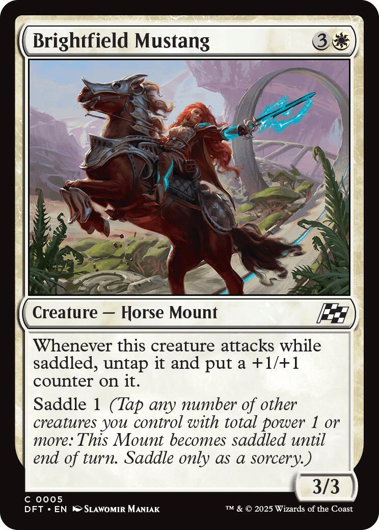 MTG - Brightfield Mustang - Aetherdrift - Regular - C - 5 - NM