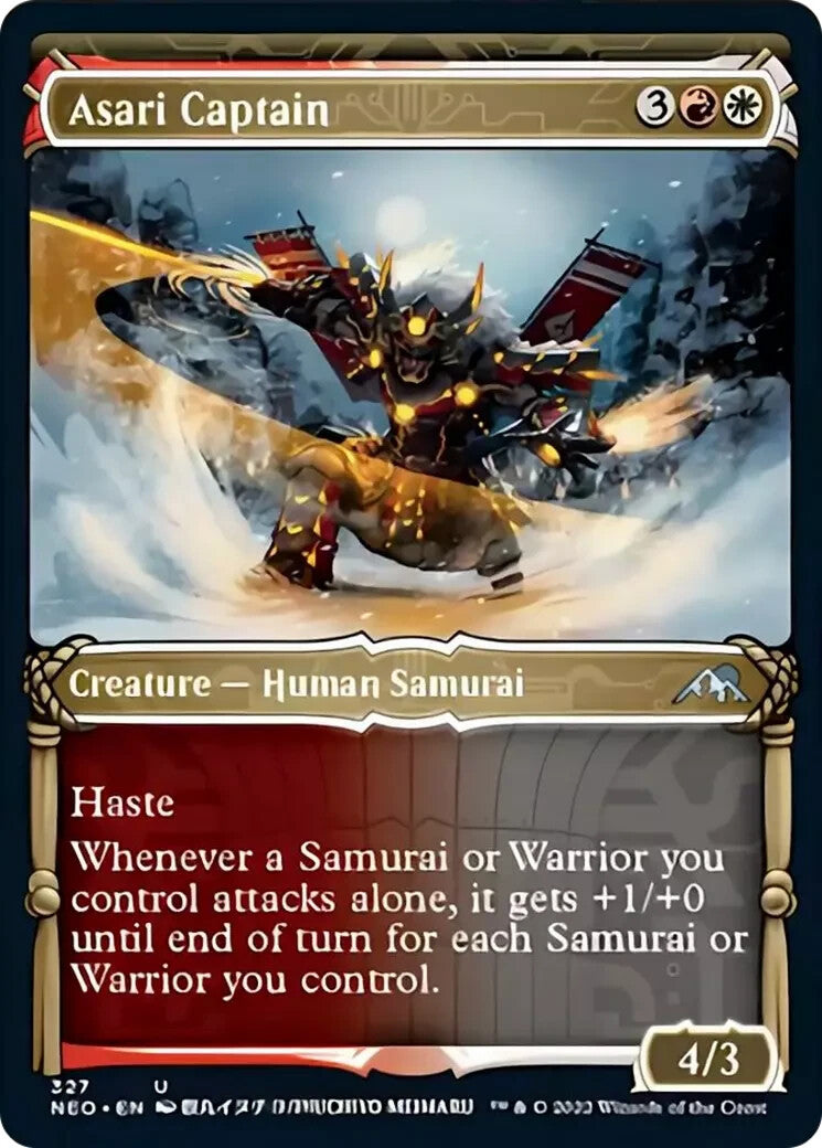 MTG - Asari Captain - Kamigawa: Neon Dynasty - Regular - U - 327 - NM 