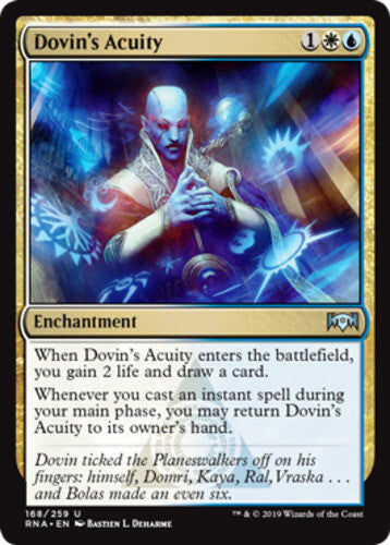 Mtg - Dovin's Acuity - Ravnica Allegiance - Regular - U - 168 - NM