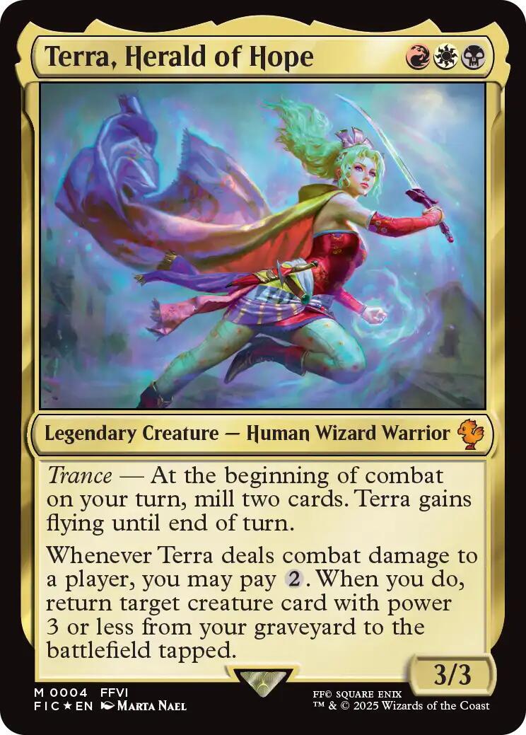 Magic The G - Terra, Herald of Hope - Commander: Final Fantasy - Foil - M - 0004