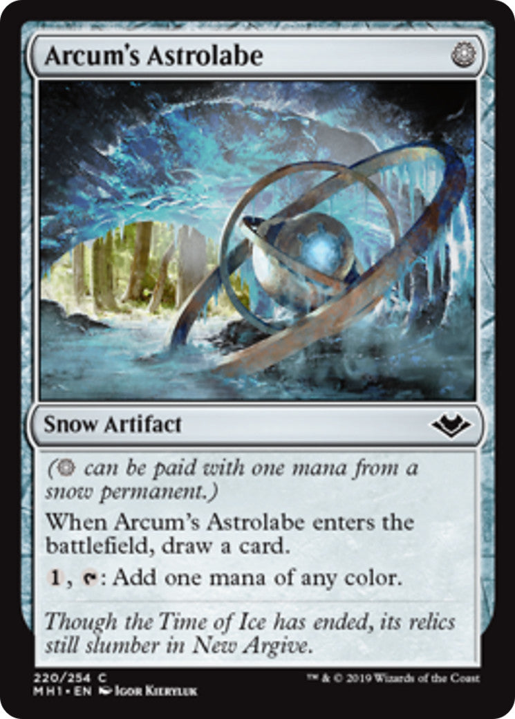 MTG - Arcum's Astrolabe - Modern Horizons - Regular - C - 220 - NM