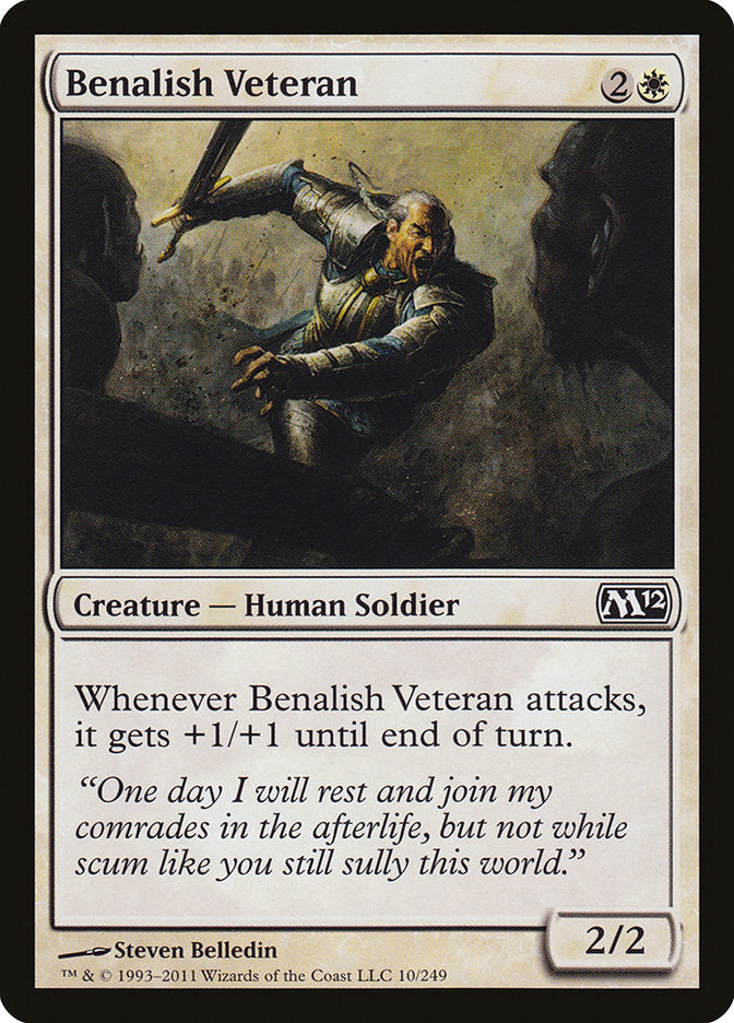 MTG - Benalish Veteran - Core Set 2012 (M12) - Regular - C - 10 - NM