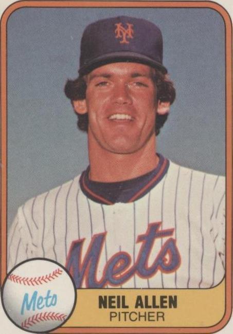 MLB - 1981 Fleer - Neil Allen - #322 - New York Mets - NM