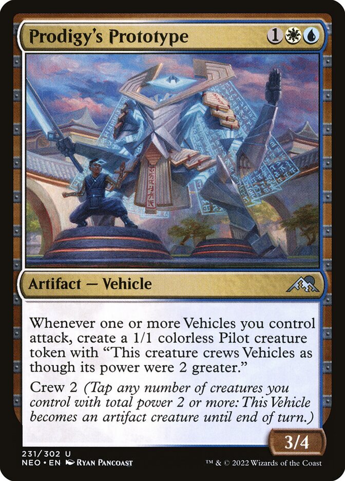 MTG - Prodigy's Prototype - Kamigawa: Neon Dynasty - Regular - U - 231 - NM