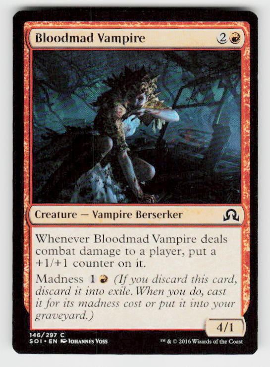 MTG - Bloodmad Vampire - Shadows over Innistrad - Regular - C - 146 - NM