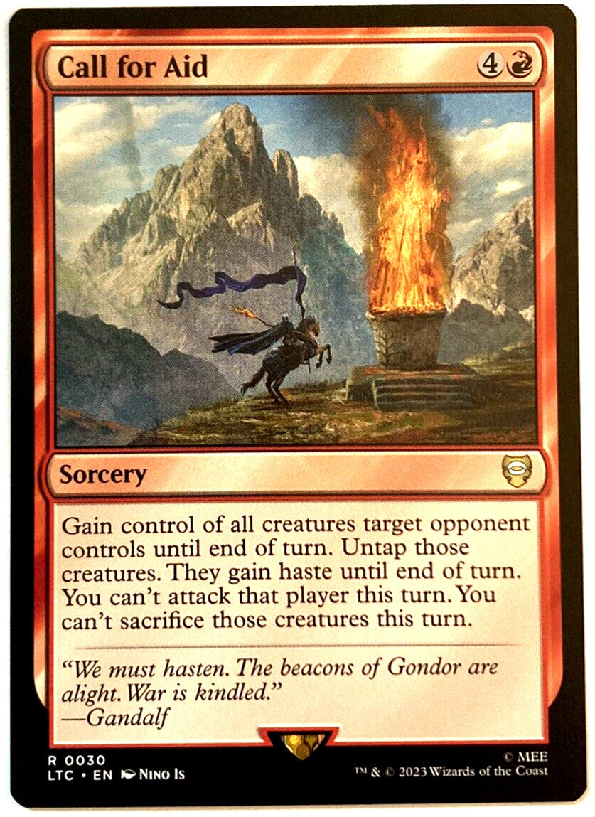 MTG Call for Aid Commander: the Lord of the Rings: Tales of Middle-Earth Regular