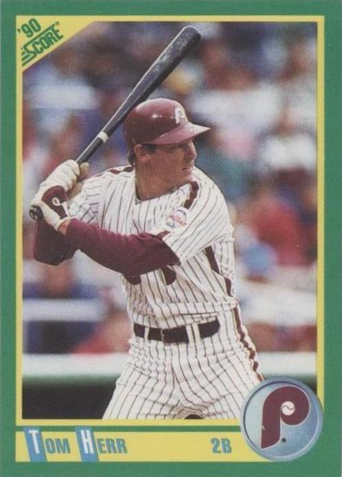 MLB - 1990 Score - Tom Herr - #171 - PHILADELPHIA PHILLIES - VG/EXC