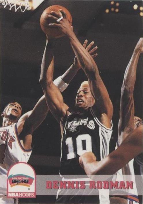 NBA - Dennis Rodman - 1993-94 NBA Hoops -  #405 - San Antonio Spurs - EX
