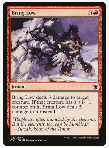 MTG - Bring Low - Khans of Tarkir - Regular - C - 103 - NM
