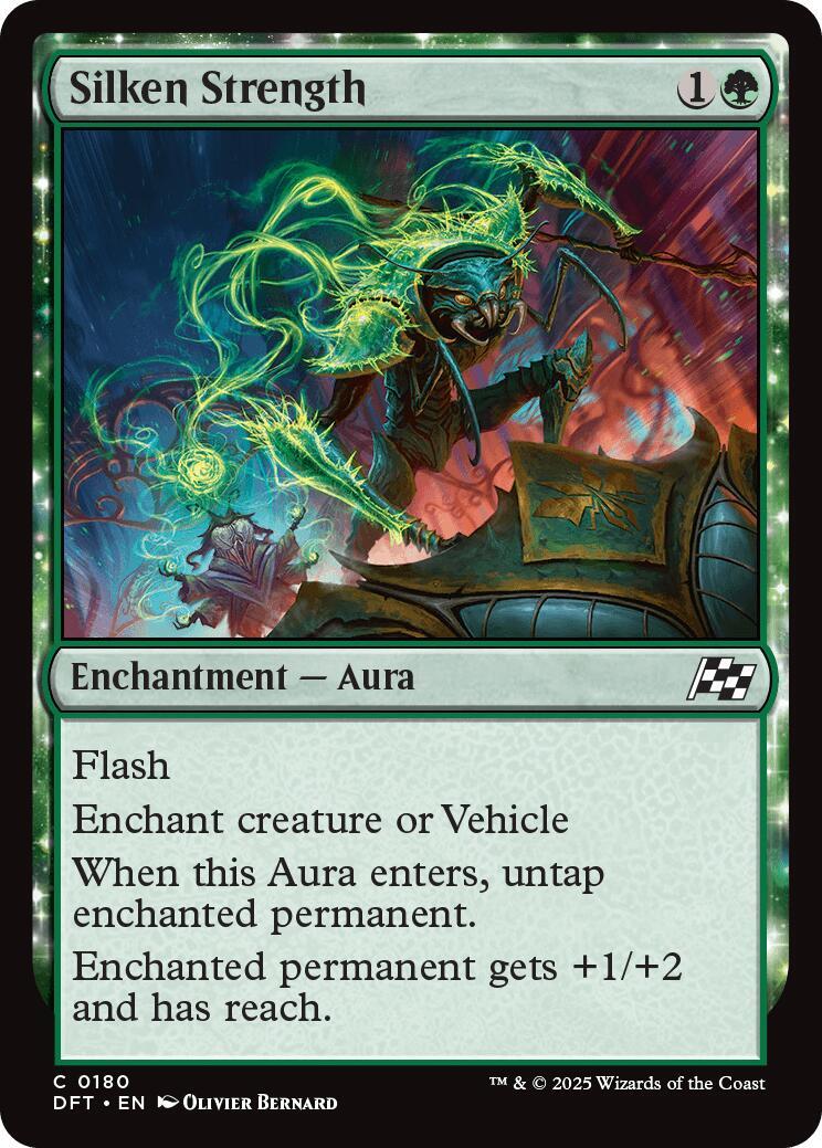MTG - Silken Strength - Aetherdrift Regular - C - 180 - NM