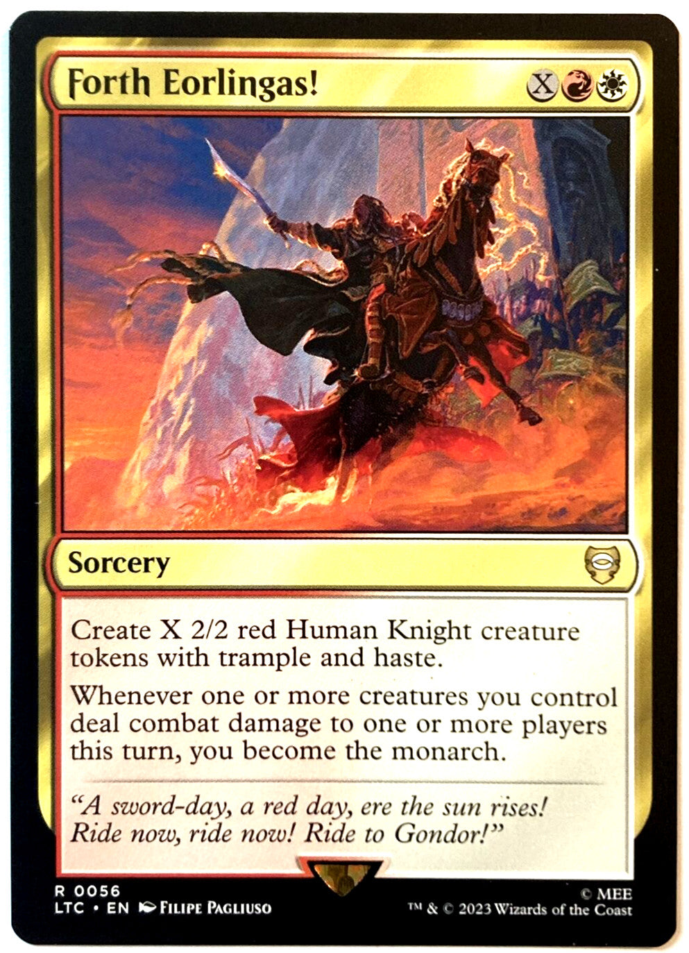 Forth Eorlingas! Commander: the Lord of the Rings: Tales of Middle-Earth Regular
